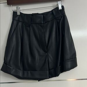 Zara Black High Waist Women Shorts